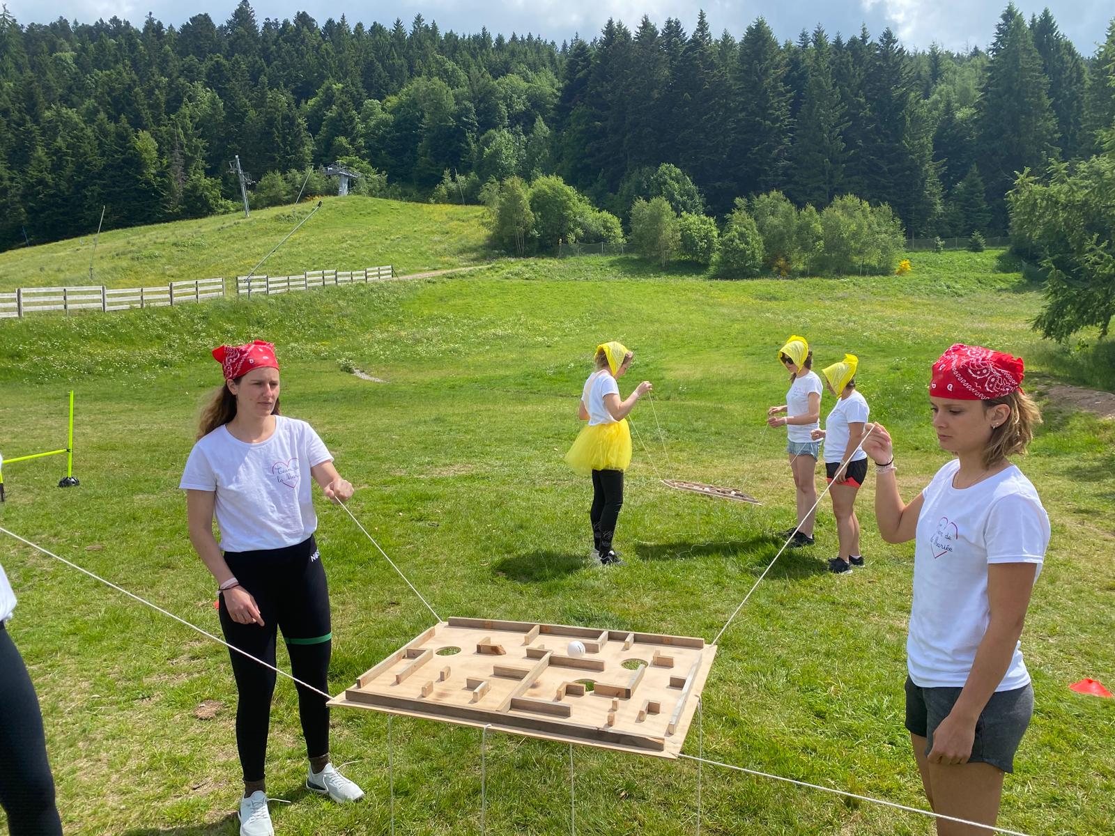 air labyrinthe en extérieur